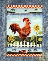 Rooster With Sunflower