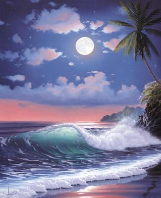 Moonlit Surf