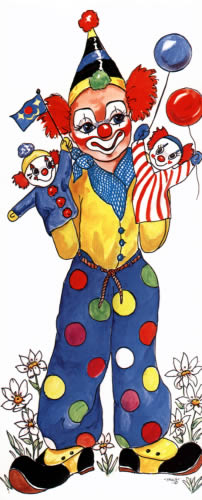 Clown With Balloon